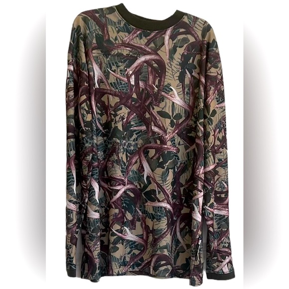 Hidden antler camo long sleeve hunting r top men M - Picture 1 of 11